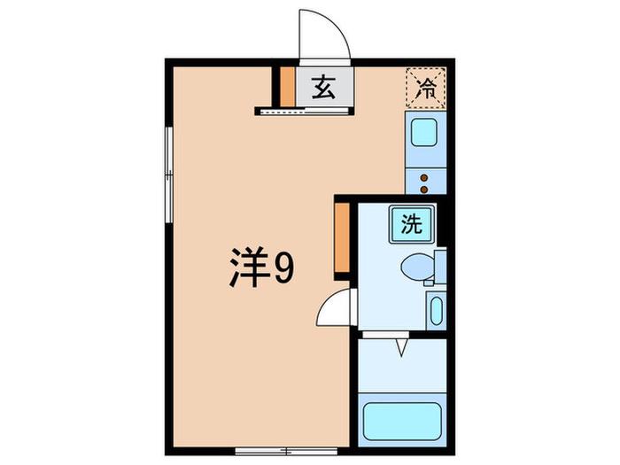 リュクス河田町(ワンルーム/4階)の間取り写真