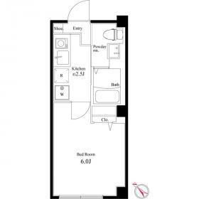 MAISON DE ROMS武蔵小山(1K/3階)の間取り写真