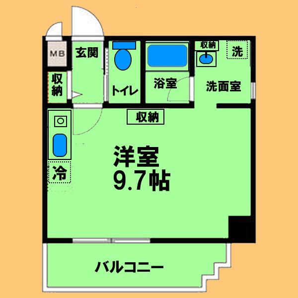 SUN STATE 上飯田(ワンルーム/10階)の間取り写真