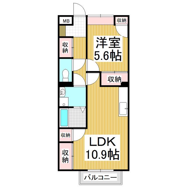 DREAM NOSTALGIA(1LDK/1階)の間取り写真