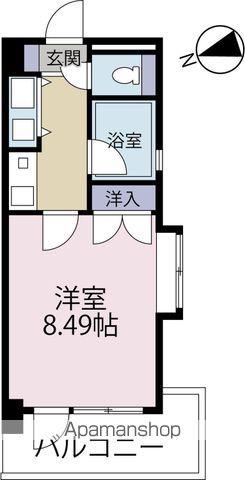 セラ藤崎(1K/4階)の間取り写真