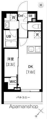 ARKMARK上池袋(1DK/1階)の間取り写真