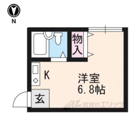 スタール堀池(ワンルーム/2階)の間取り写真