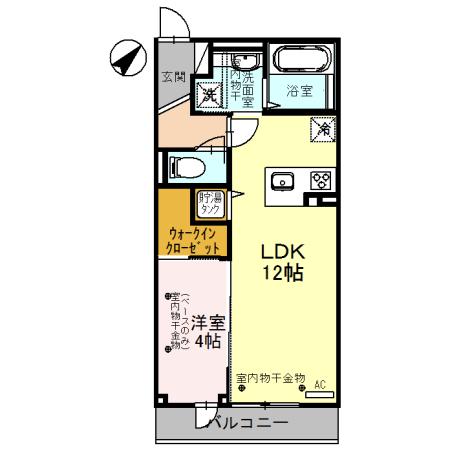 ARC小立野 I(1LDK/2階)の間取り写真