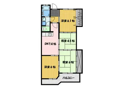 エトワール泉(4DK/2階)の間取り写真