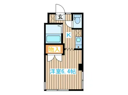 リヴィエールおたまや(1K/3階)の間取り写真