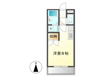 サニー伊吹(1K/1階)の間取り写真