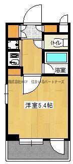ヴィラマリア(1K/12階)の間取り写真