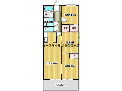 マリモIIBLD(3LDK/1階)の間取り写真