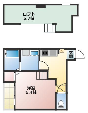 CATHBHARR車道(1SK/1階)の間取り写真