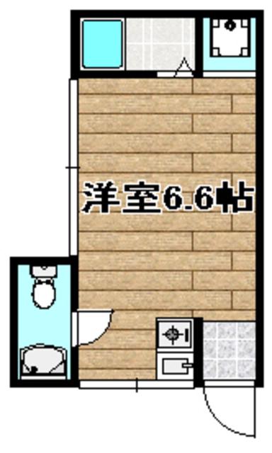 和泉ハイツ(1K/1階)の間取り写真