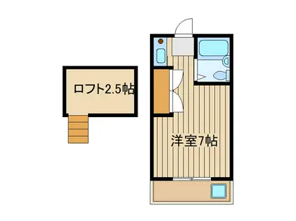 グリーンライフ大泉学園(ワンルーム/2階)の間取り写真