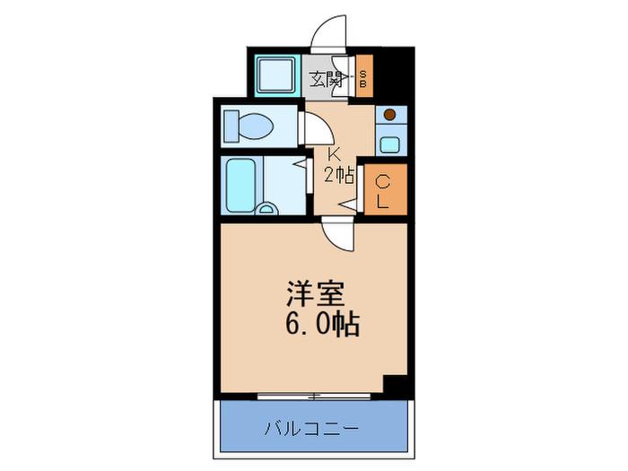 サムティ梅田北(1K/5階)の間取り写真