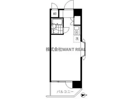 いづみニッテイハイツ北新宿(ワンルーム/6階)の間取り写真