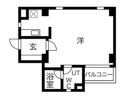 FLEG目黒平町(ワンルーム/2階)の間取り写真