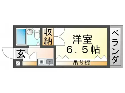 メゾン・ド・ロペ(1K/4階)の間取り写真