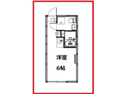 ボアソルテ町屋2丁目(ワンルーム/4階)の間取り写真