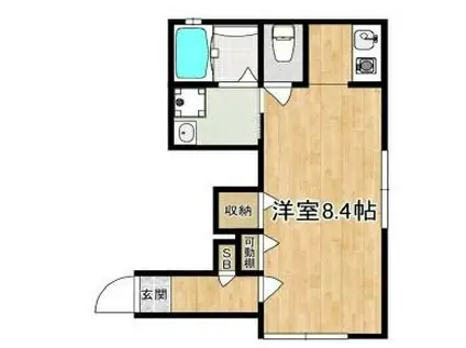 LA RECOLTE(ワンルーム/1階)の間取り写真