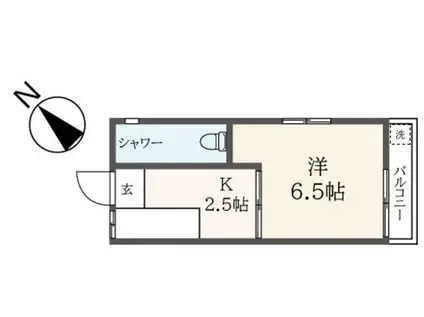 上原コーポラス(1K/3階)の間取り写真