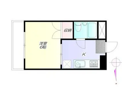 メゾン・ド・ぎおん(ワンルーム/3階)の間取り写真