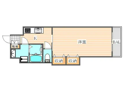 ロイヤル博多駅前(1K/6階)の間取り写真