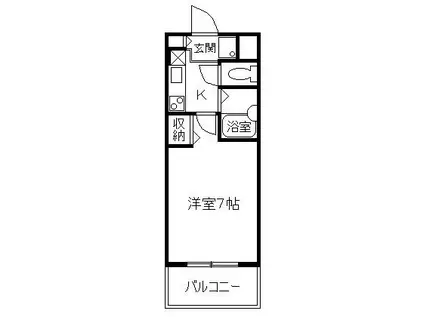 サンロード・スクエア・ショウワ(1K/10階)の間取り写真