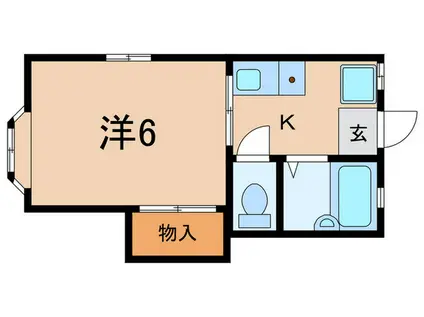 メゾン ドゥ フルール(1K/1階)の間取り写真