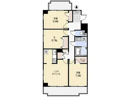 コロニァ・ハウス(2SLDK/2階)の間取り写真