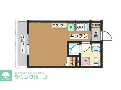 MAISON・OLIVE(ワンルーム/2階)の間取り写真