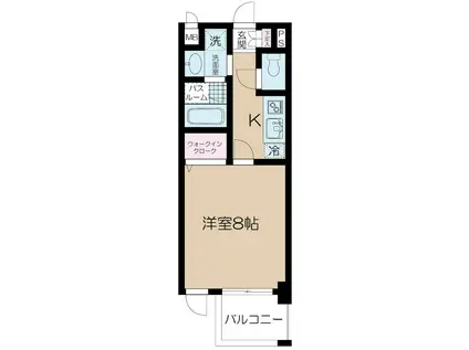 アントレ(1K/3階)の間取り写真