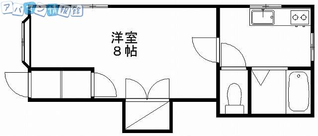 コンステレーション(1K/2階)の間取り写真