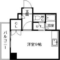 グランヴィレッジ本郷通I(ワンルーム/7階)の間取り写真