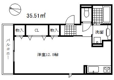 フォーシーズンズ神戸(ワンルーム/1階)の間取り写真