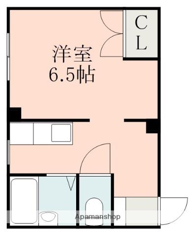 ハイツユニバーシティ(ワンルーム/3階)の間取り写真