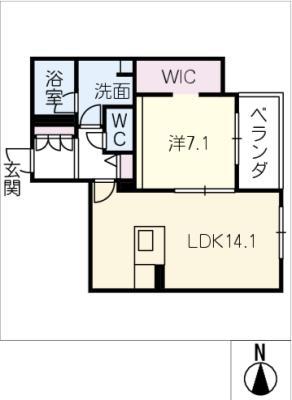 シャーメゾンステージ清水(1LDK/3階)の間取り写真