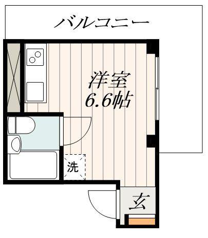 ディアルーム綾瀬(ワンルーム/4階)の間取り写真