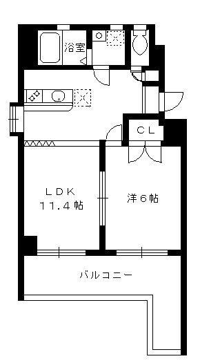 リッシュ・アヴェニール(1LDK/3階)の間取り写真