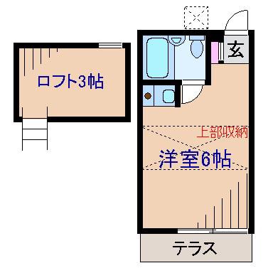 メゾン・ド・シナノ(ワンルーム/1階)の間取り写真