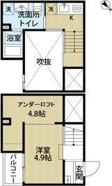 サンエイブリッジII(ワンルーム/1階)の間取り写真