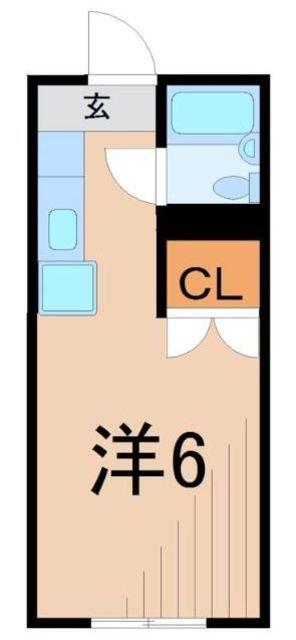 セントラル コーポ S館(1K/2階)の間取り写真