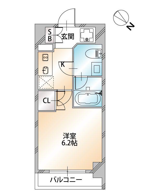 パーク巣鴨(1K/11階)の間取り写真
