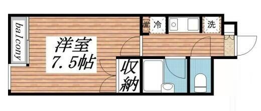 興和太平アパートメント(1K/3階)の間取り写真