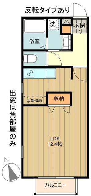 コート・カメリア(1K/2階)の間取り写真