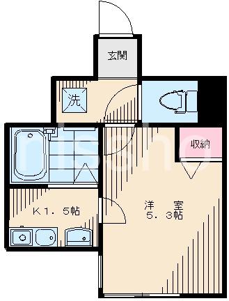 アドヴァンス落合南長崎(1K/1階)の間取り写真