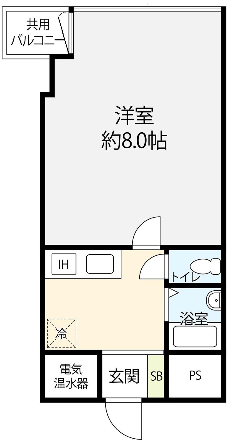 ノア道玄坂(1K/4階)の間取り写真