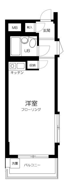 セザール第三日吉(ワンルーム/2階)の間取り写真