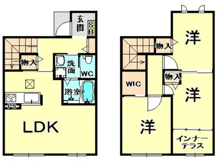 サンシャインコート(3LDK/1階)の間取り写真