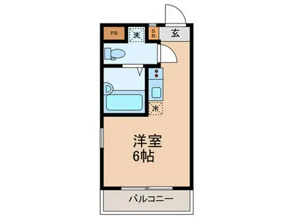 アーバネージュ西蒲田(ワンルーム/3階)の間取り写真