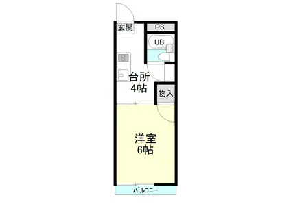 メゾンみき(1K/1階)の間取り写真