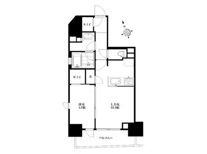 リビオレゾン神楽坂NEX(1LDK/8階)の間取り写真
